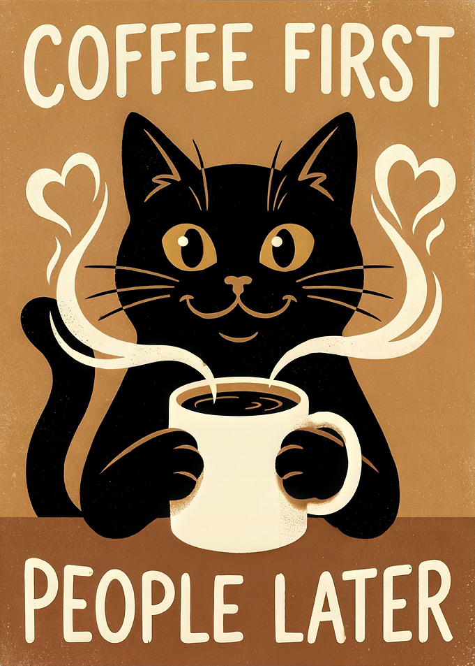 Black Cat Coffee Lover