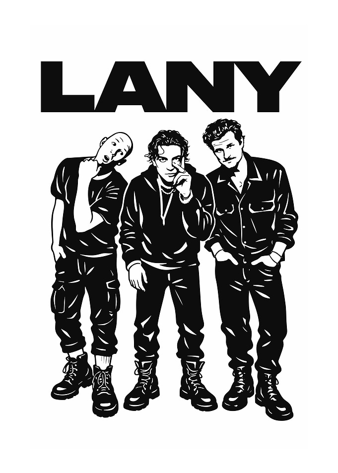 LANY Band Members Illustration