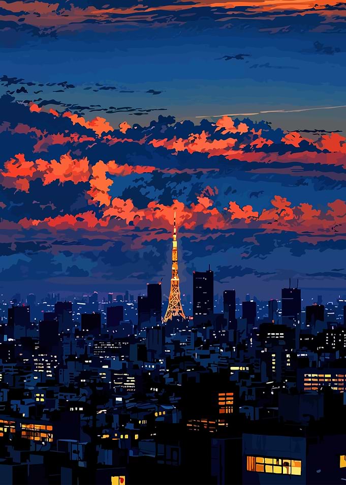 Tokyo Tower at Sunset