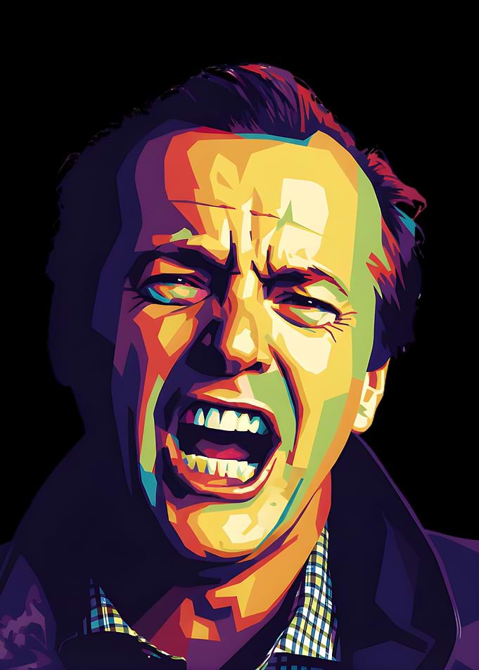 Jack Nicholson Pop Art Portrait