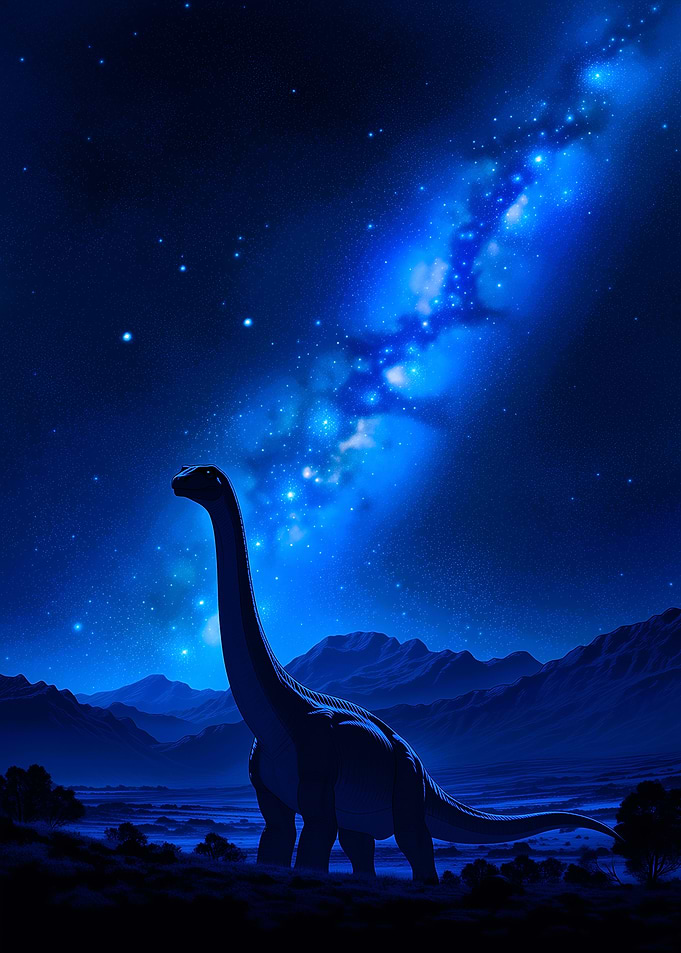 Dinosaur Under the Stars
