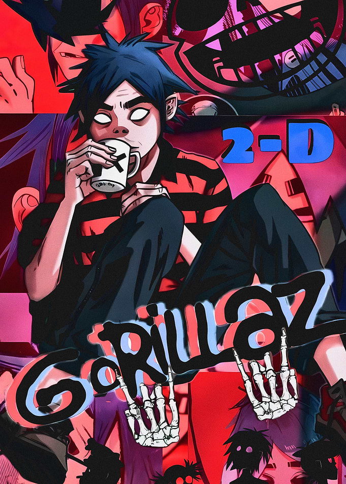Gorillaz 2-D with Mug