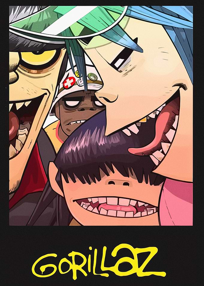 Gorillaz Band Members Close-Up