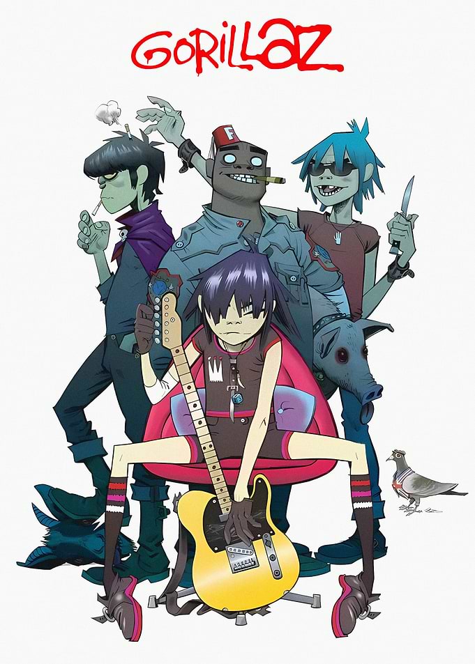 Gorillaz Band Poster