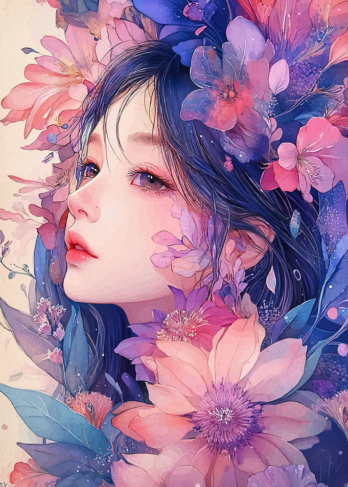 Woman with Flowers