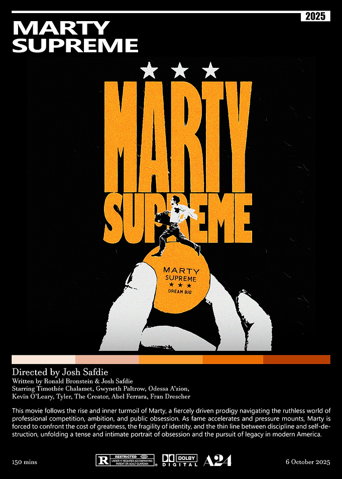 Marty Supreme Movie Poster