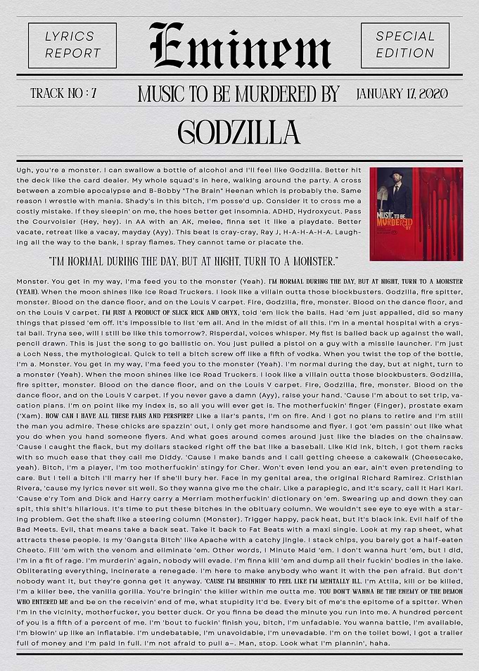 Eminem Godzilla