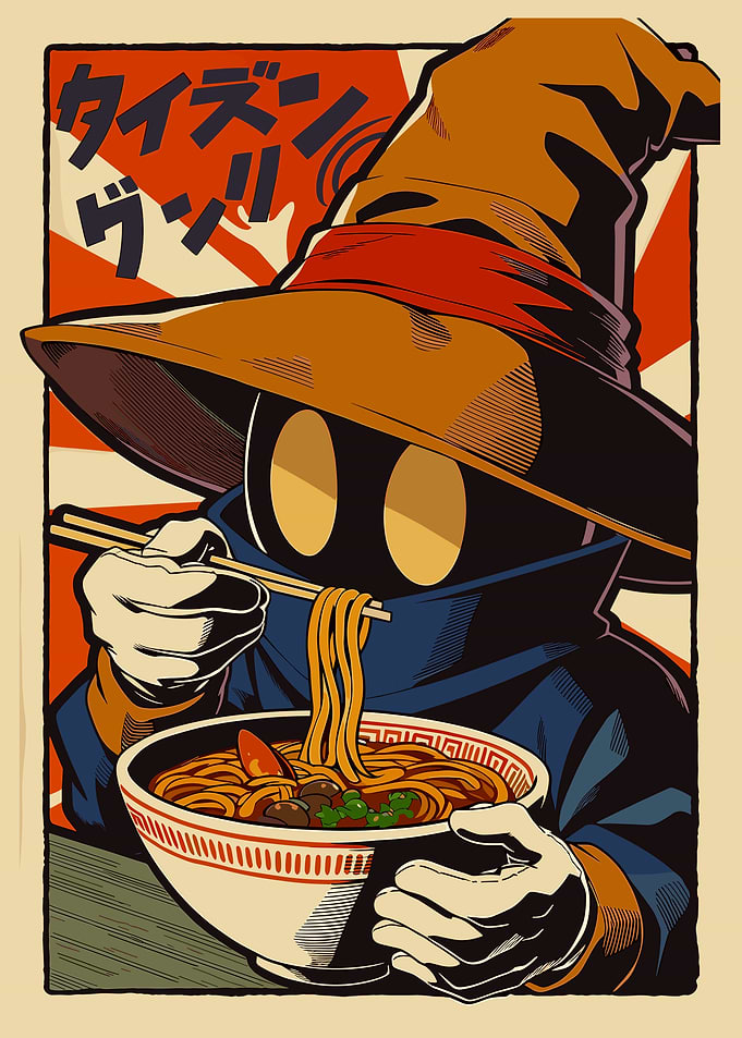 Vivi eating Ramen