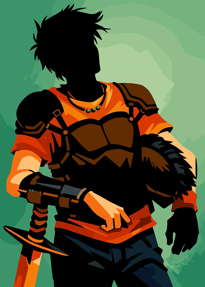 Fantasy Warrior with Sword