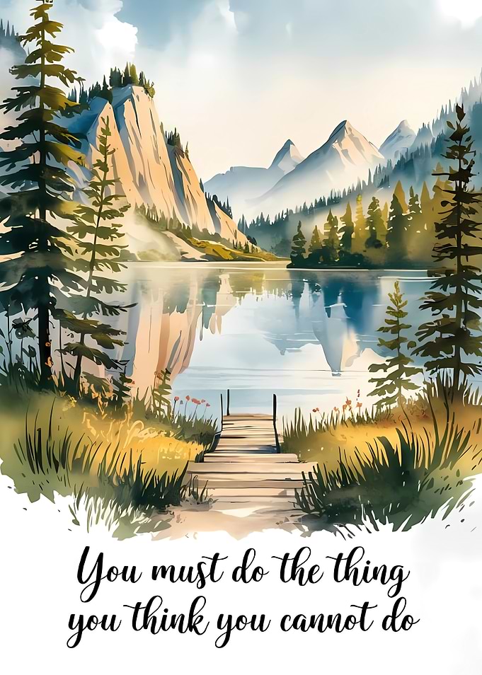 Inspirational Mountain Lake Landscape