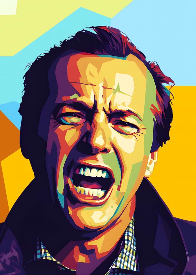 Jack Nicholson Pop Art Portrait