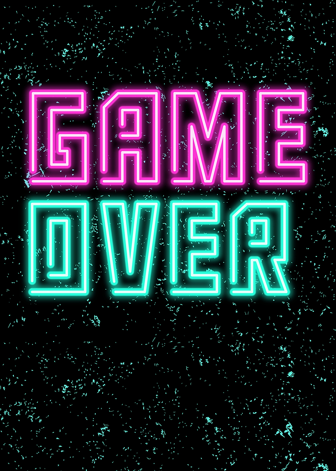 Game Over Neon Sign
