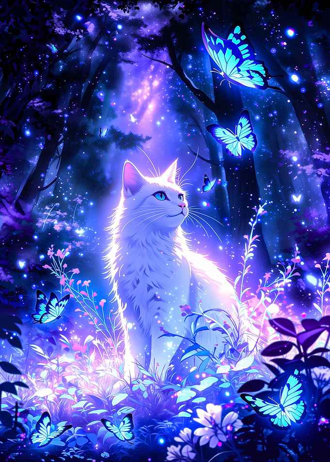 Lunar Garden Cat