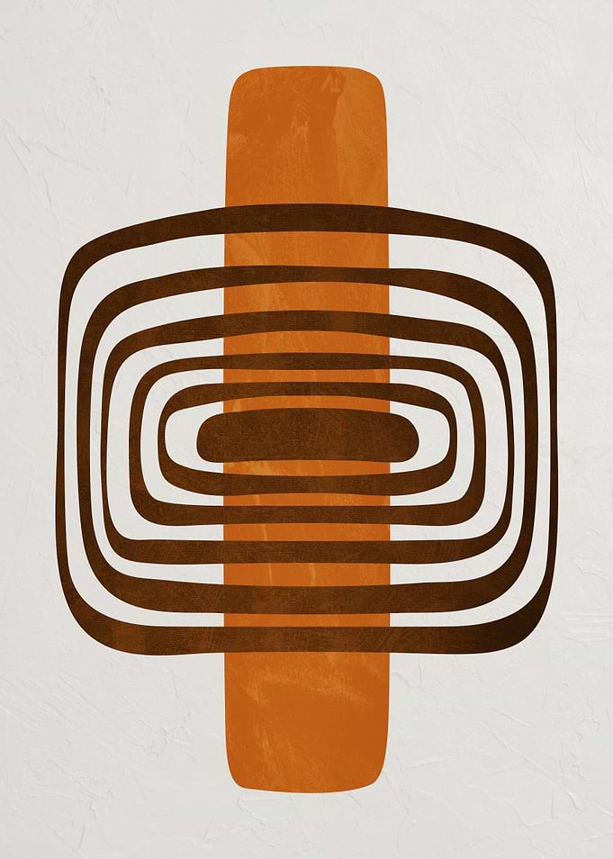 Abstract Mid-Century Modern Art