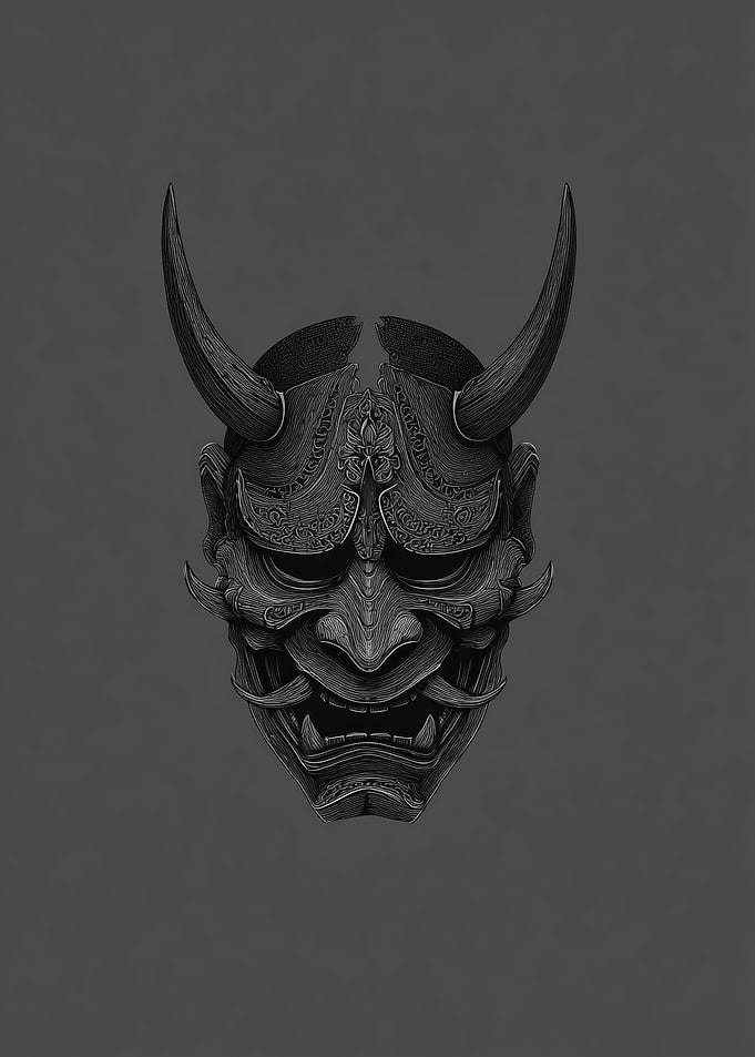Japanese Oni Mask