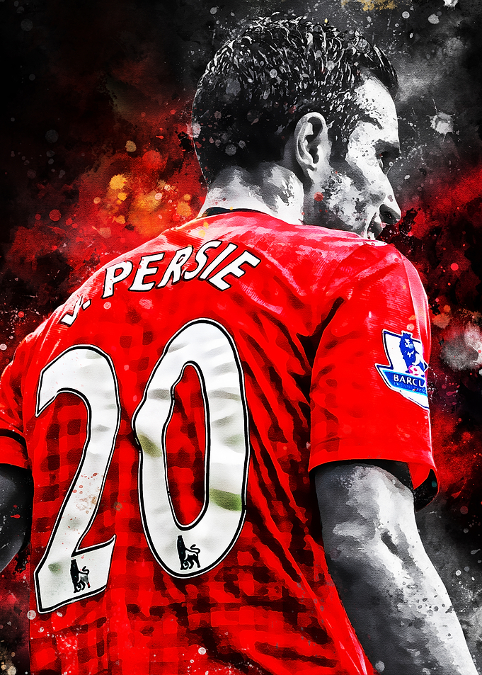 Robin van Persie Football Art