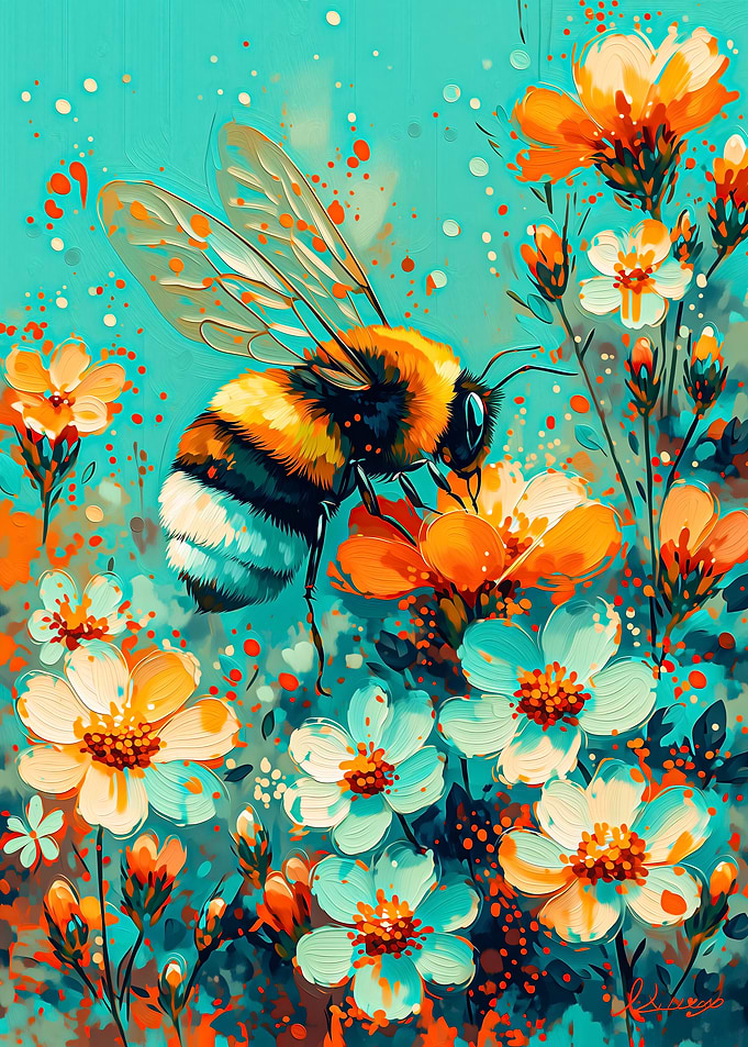 Bumblebee on Flowers