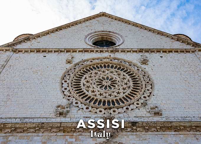 Assisi Italy Church Facade