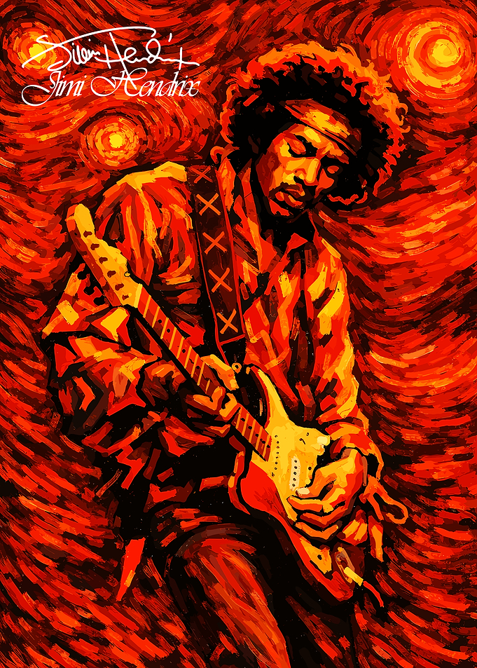 Jimi Hendrix Painting art