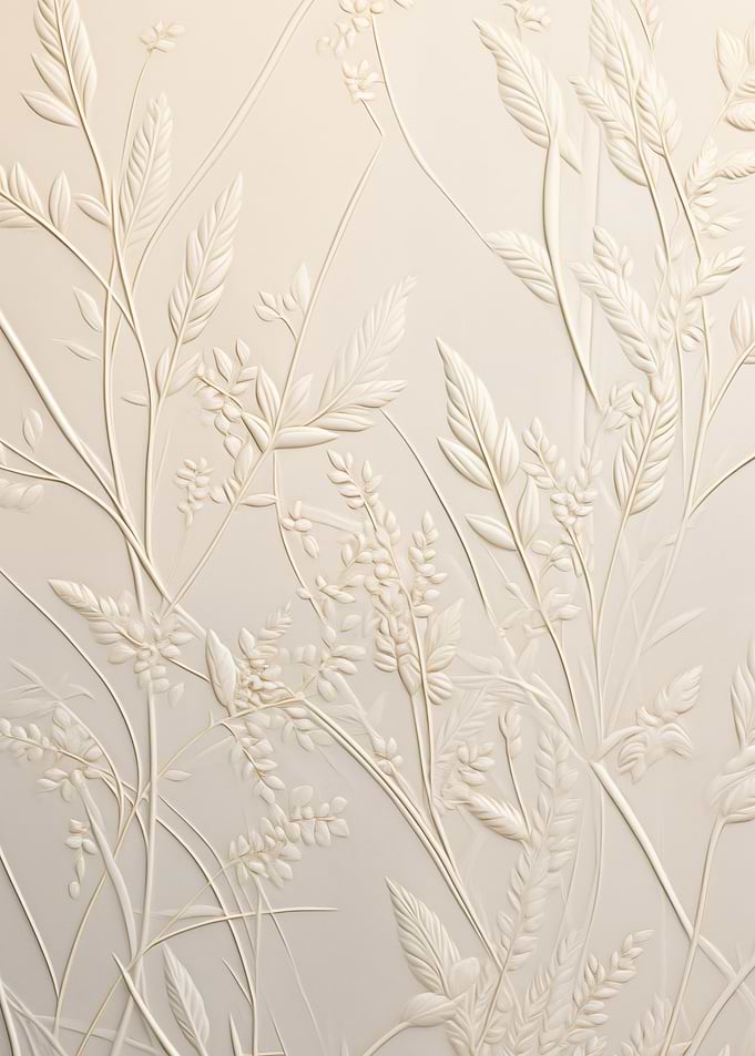Embossed Floral Wallpaper