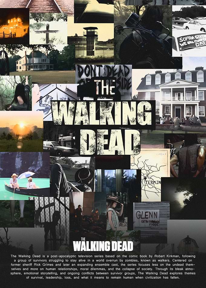 The Walking Dead Collage Poster