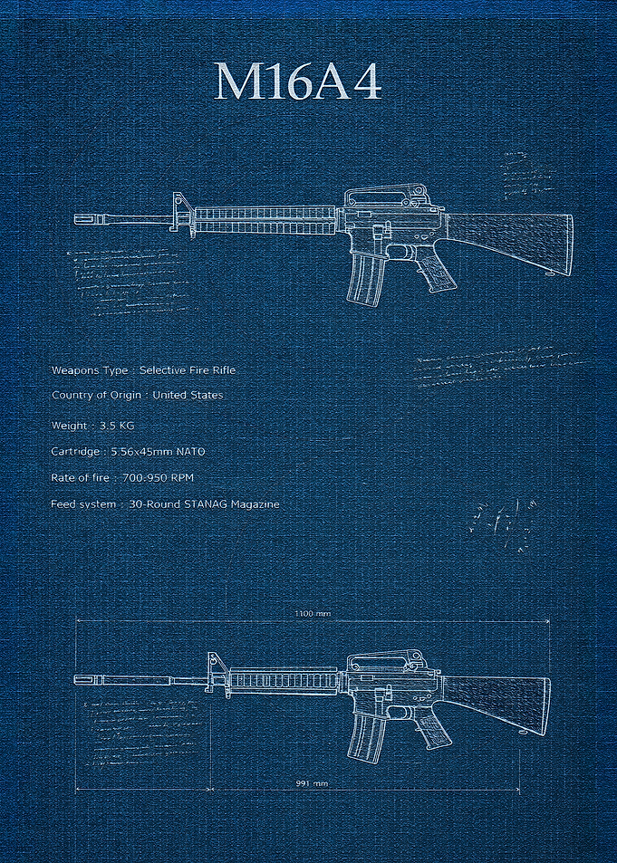 M16A4 Blueprint