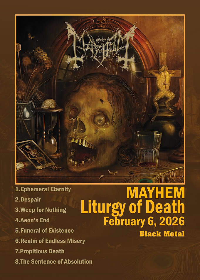 Mayhem Liturgy of Death Album Art