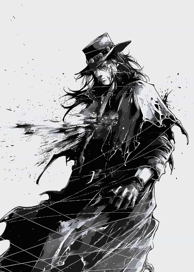 Dark Cowboy Character Art