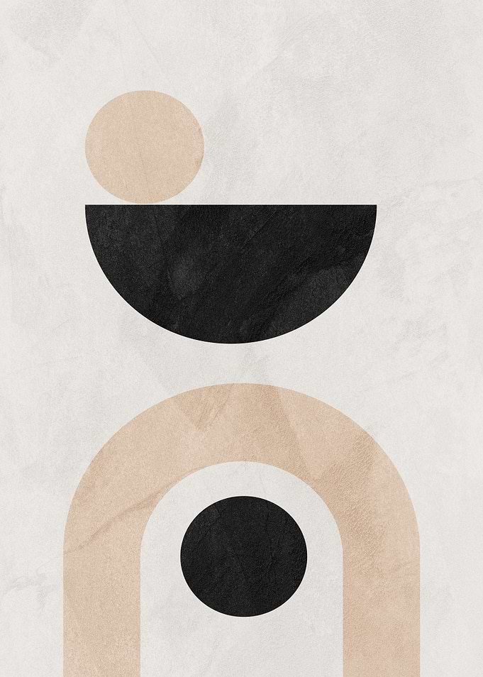Abstract Geometric Shapes Poster