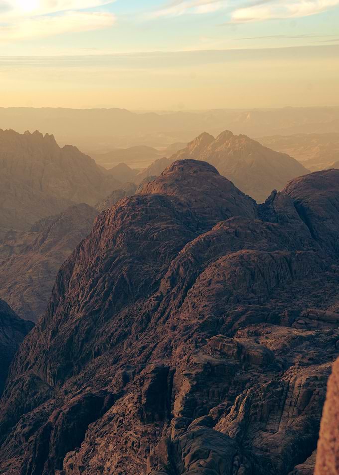 Majestic Mountain Range at Sunset