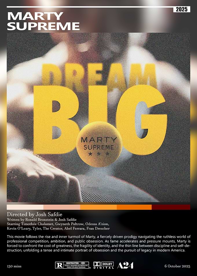 Marty Supreme Movie Poster