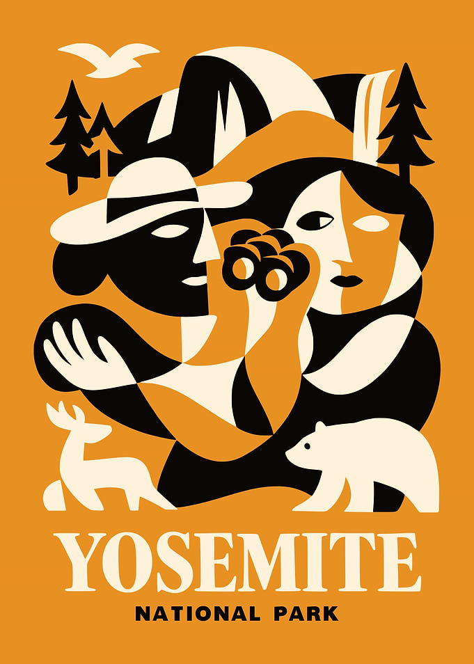 Yosemite National Park Vintage Poster