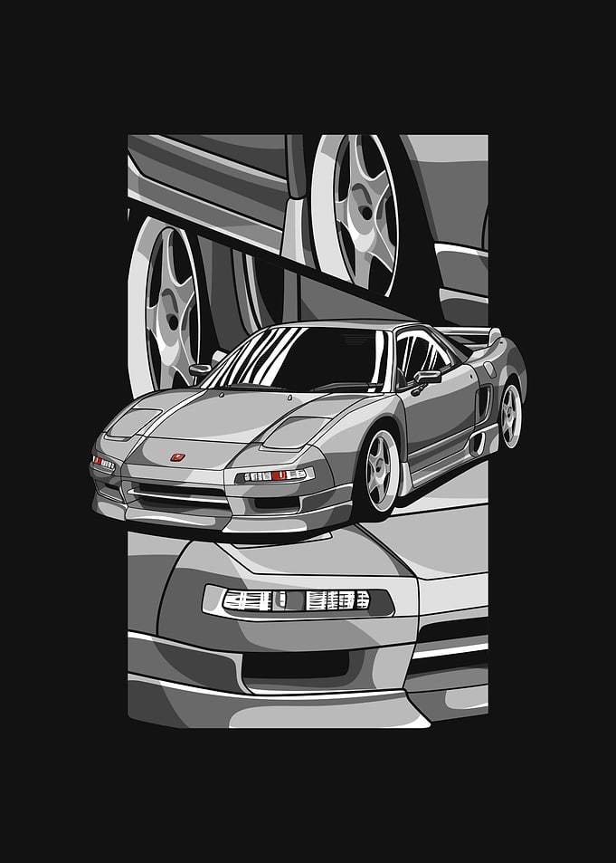 Honda NSX Car Illustration