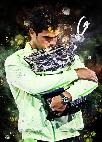 Carlos Alcaraz Tennis Champion