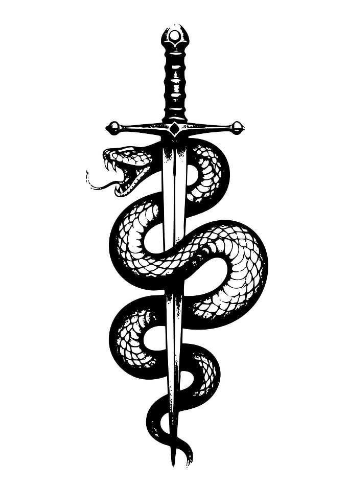 Sword and Serpent Symbol