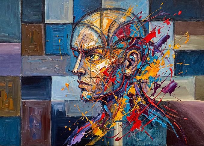 Abstract Portrait of a Man