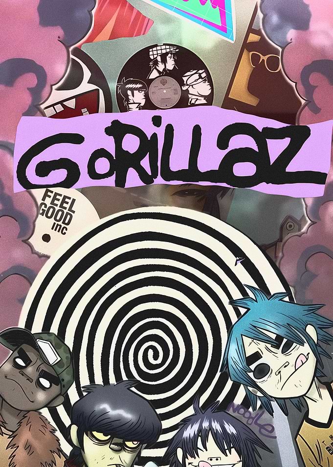 Gorillaz 'Feel Good Inc.' Album Art