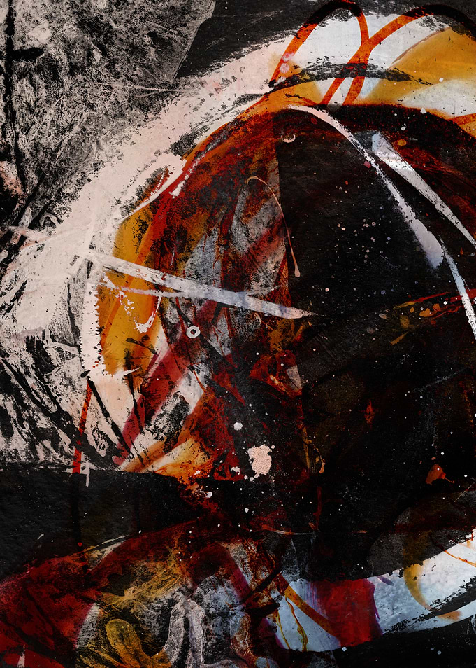 Abstract Splatter and Brushstrokes