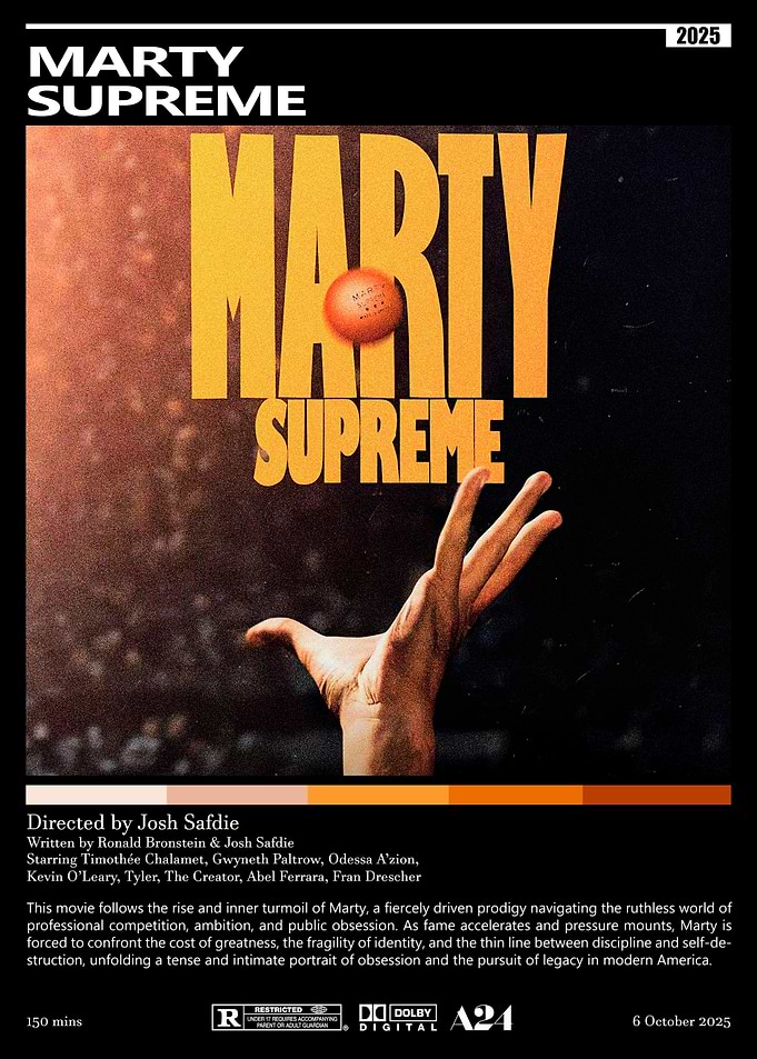 Marty Supreme Movie Poster