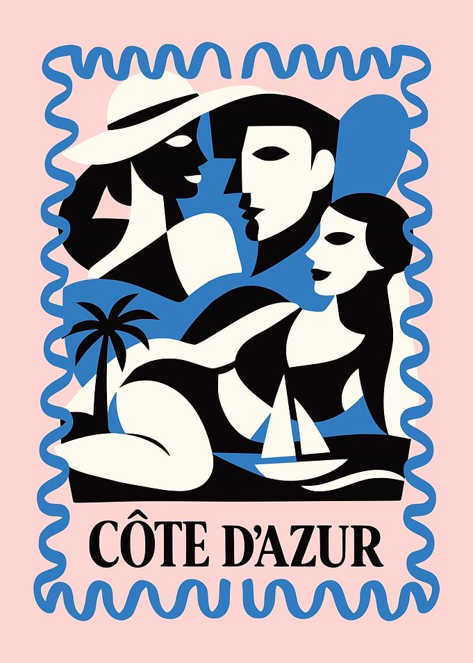 Côte d'Azur Summer Scene