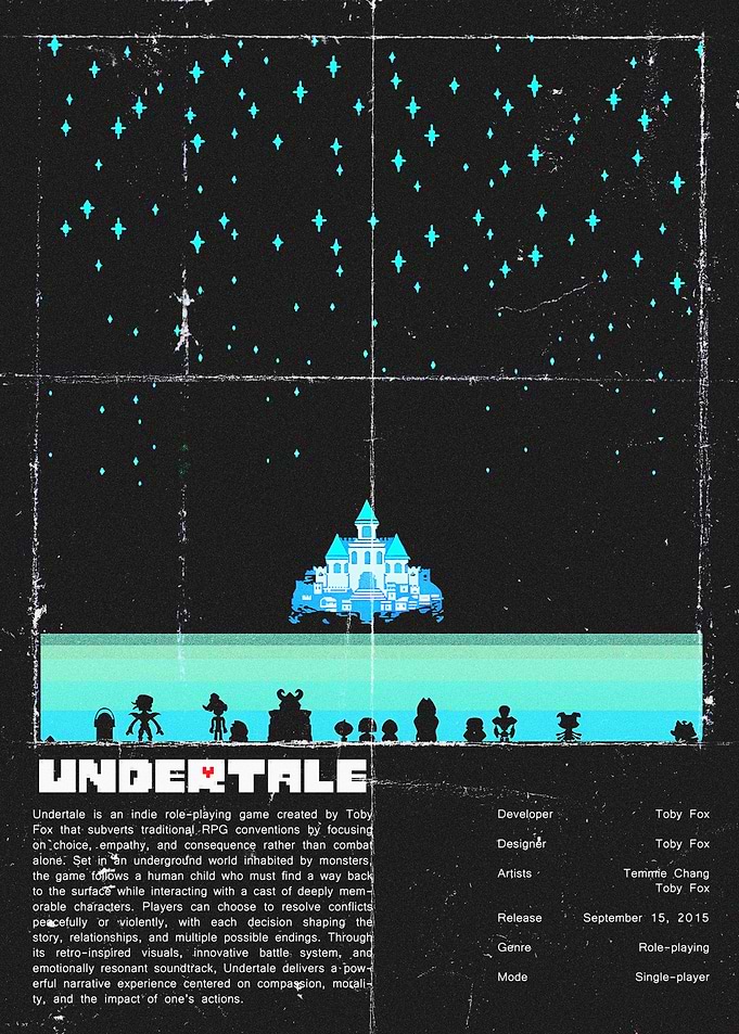 Undertale Game Poster