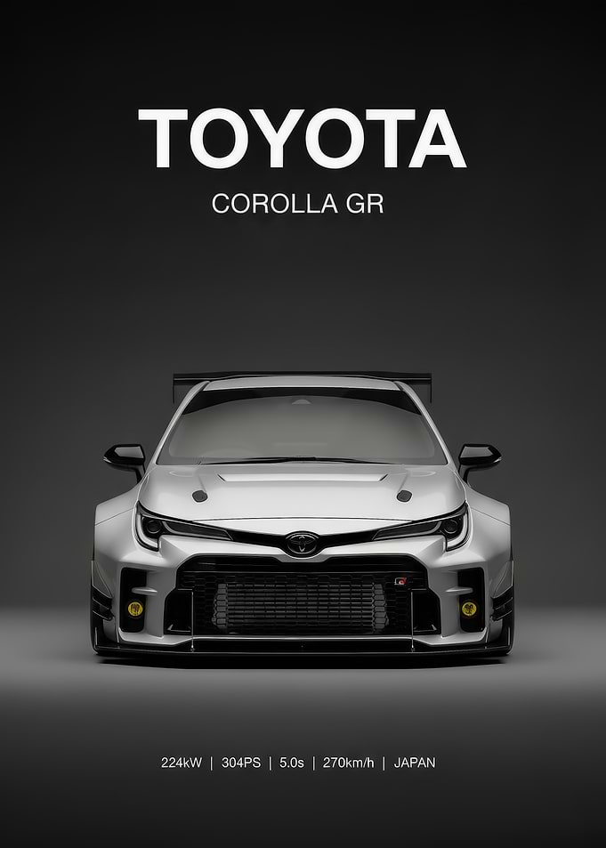 sport Corolla GR Race Car poster
