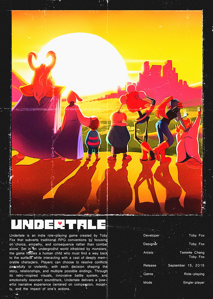 Undertale Game Poster