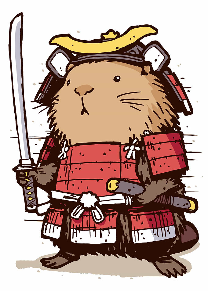 Samurai Beaver Warrior
