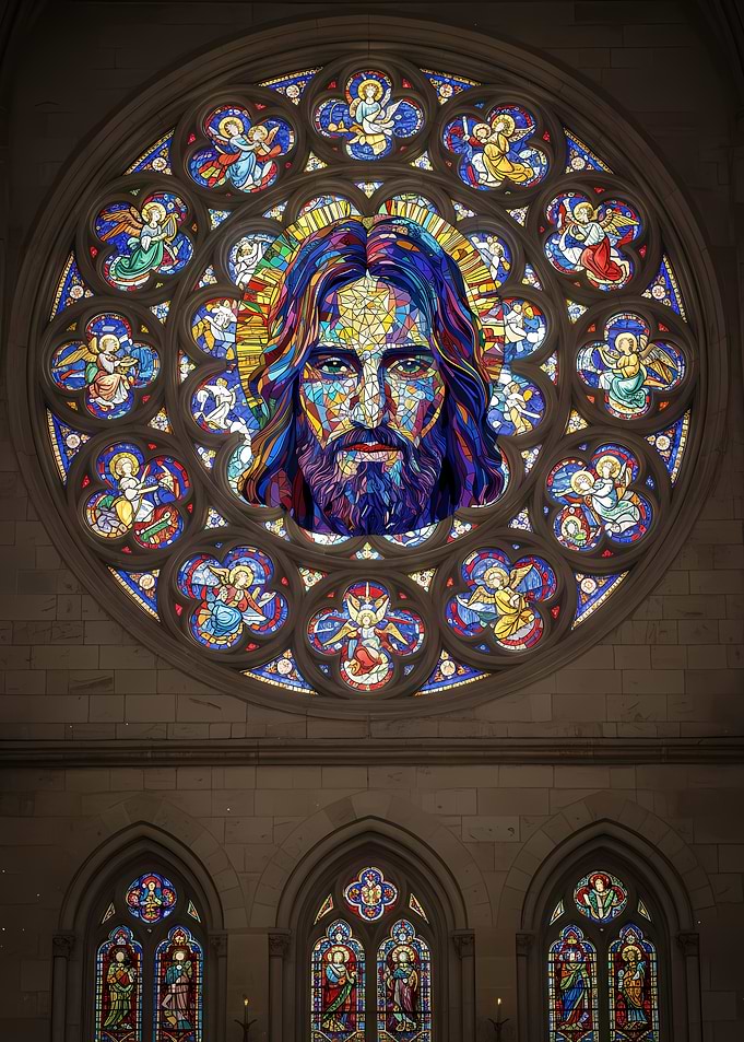Jesus Stained Glass Window