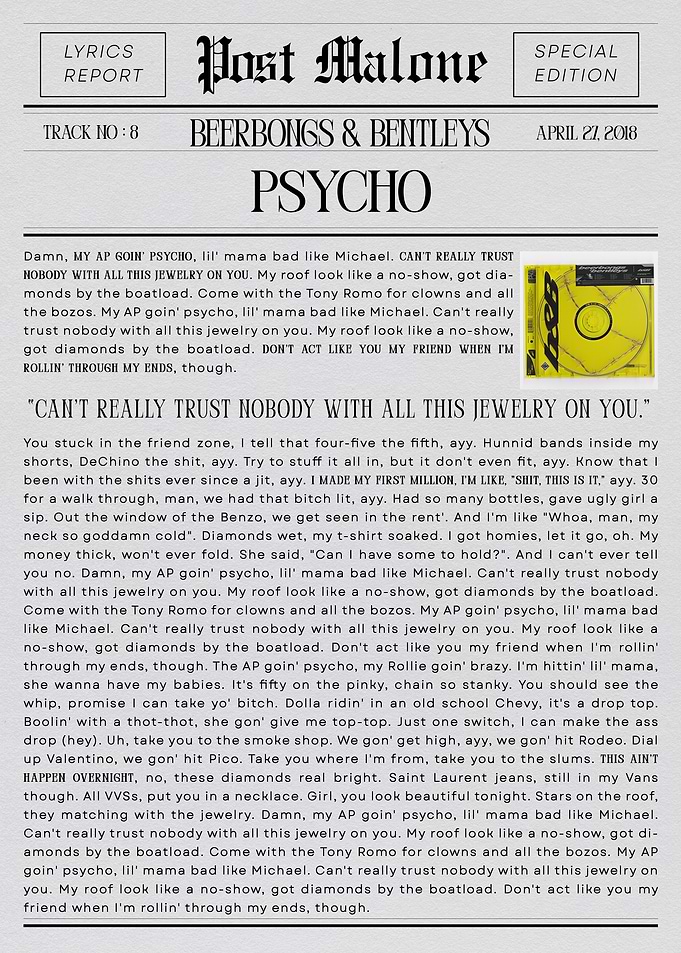 Post Malone Psycho