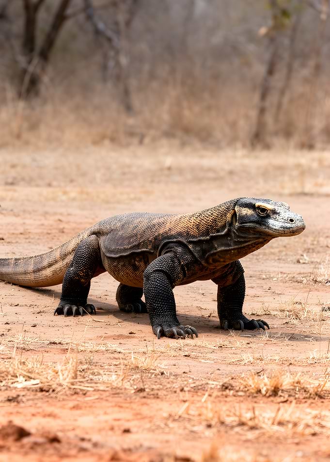 Komodo Dragon in Natural Habitat