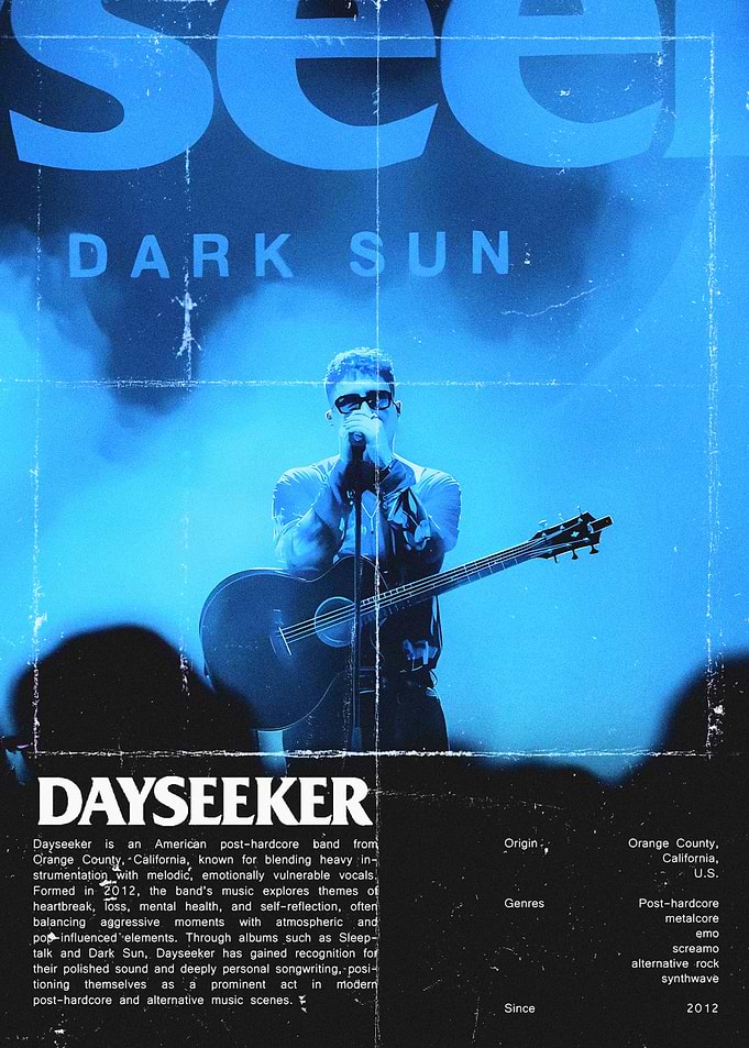 Dayseeker Dark Sun Concert Poster