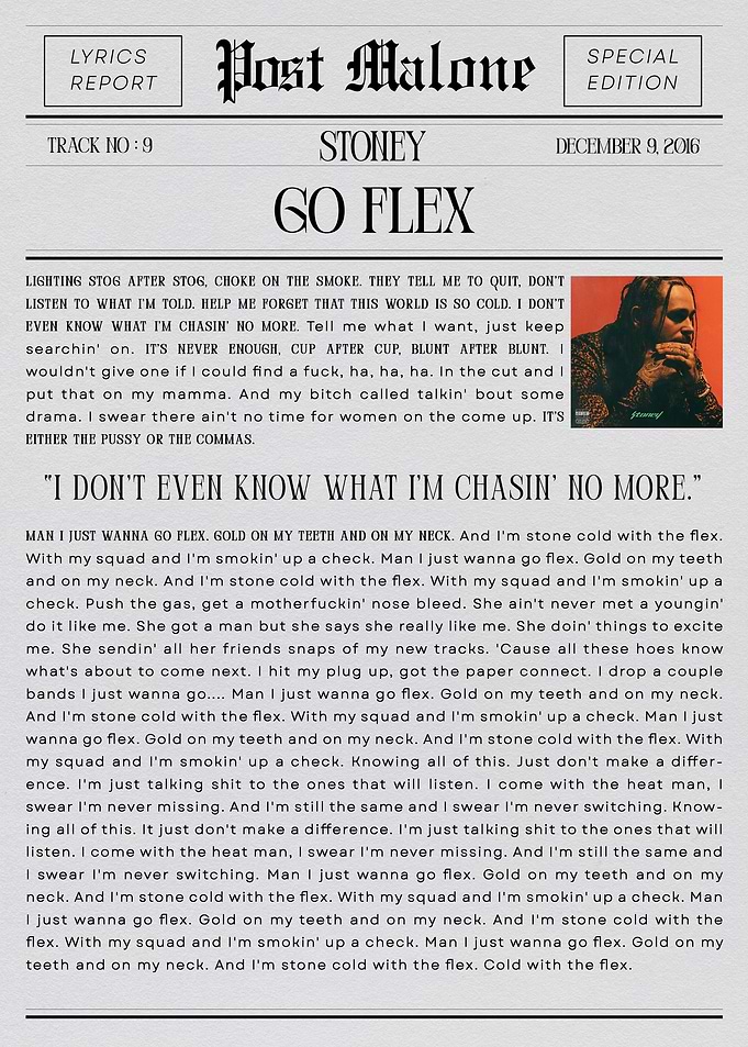 Post Malone Go Flex