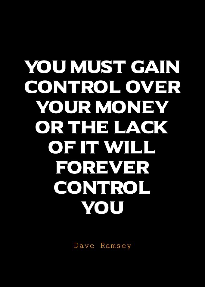 Dave Ramsey Money Control Quote